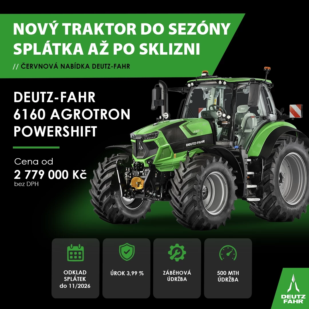 Nov&yacute; traktor do sez&oacute;ny spl&aacute;tka až po sklizni